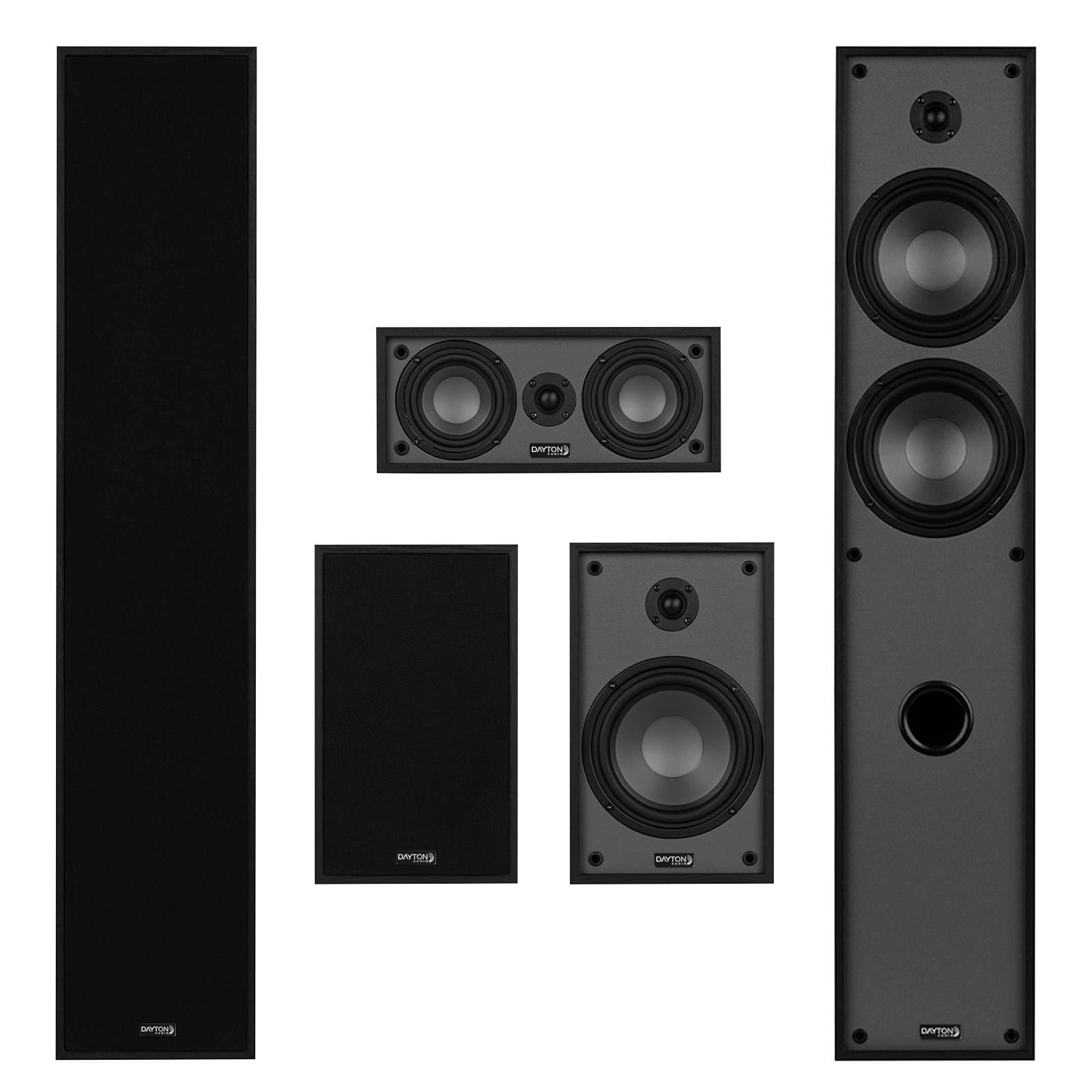 Dayton Audio Classic Collection Black 5 Channel Home Theater